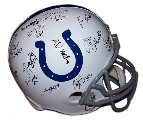 Indianapolis Colts Autographed Helmet