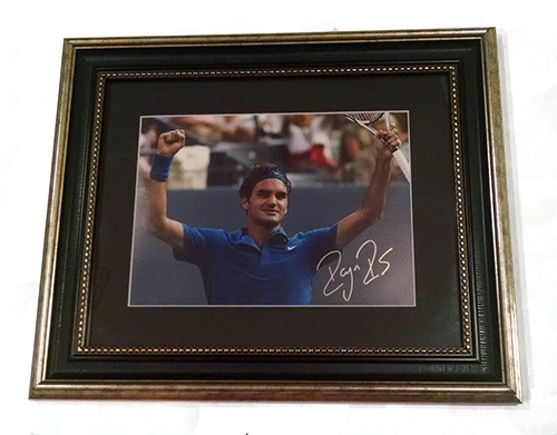 Roger Federer Autographed Photo