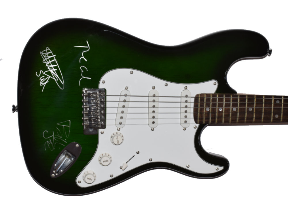 green day signed guitar