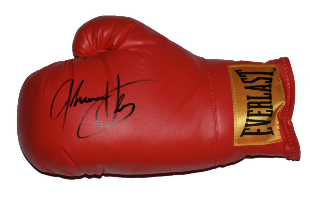 Thomas Hearns signed boxing glove