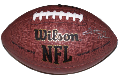 Santonio Holmes Autographed Football