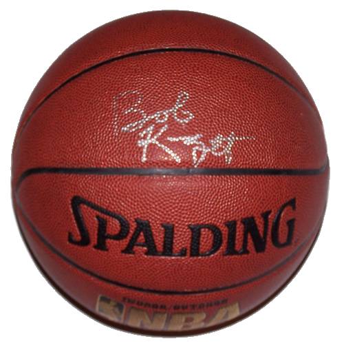 Bob Knight Autographed Basketball