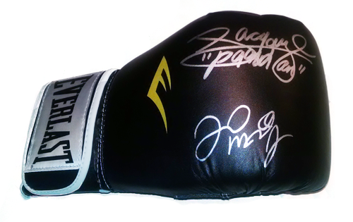 mayweather pacquiao Autographed Boxing Glove