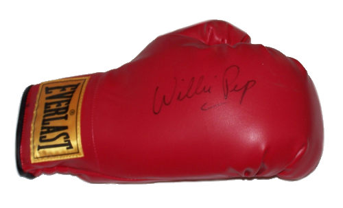 Willie Pep Autographed Boxing Glove