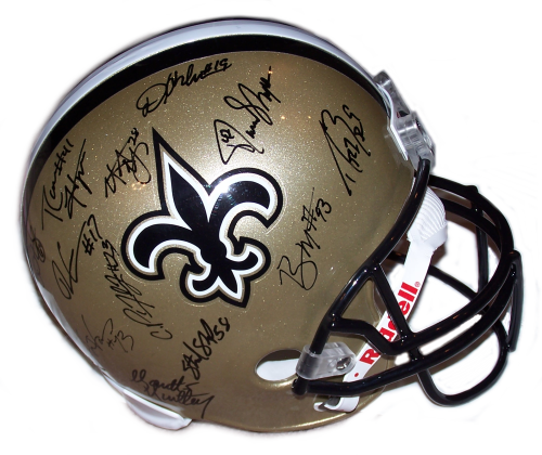New Orleans Saints Autographed Helmet