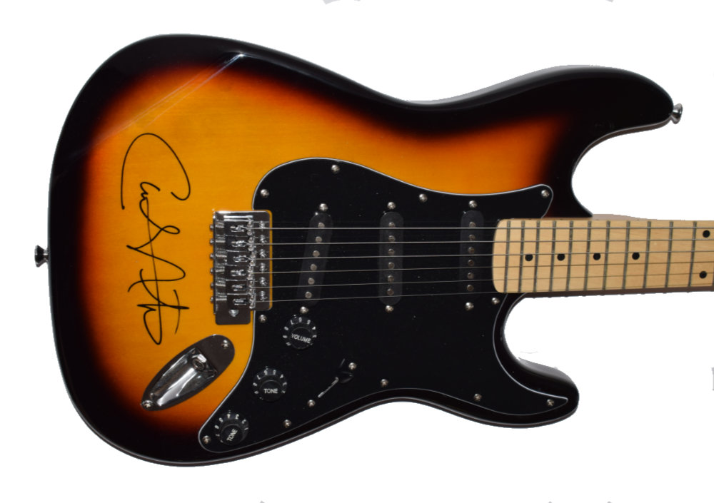 carlos santana signed guitar