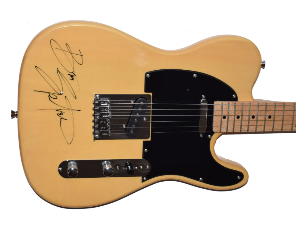 bruce springsteen signed guitar