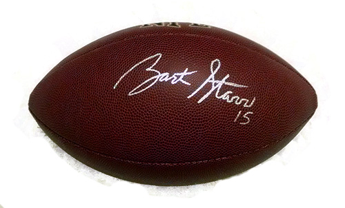 Bart Starr Autographed Football