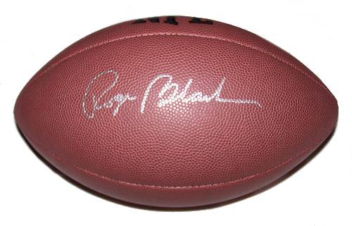 Roger Staubach Autographed Football