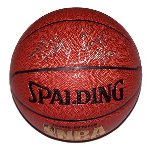 Bill and Luke Walton Autographed Basketball