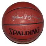 dr j signed basketball