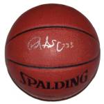 patrick ewing signed basketball