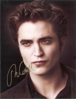 robert pattinson signed photo