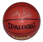 bill and luke walton signed basketball